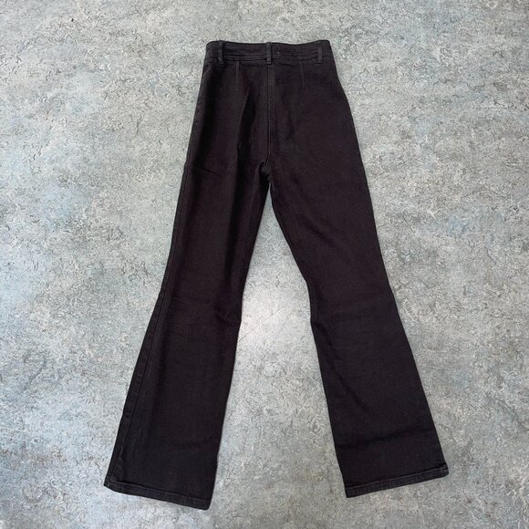 Aritzia Wilfred Free Black Denim Bootcut High-Waist Jean | Size 00 - Picture 2 of 6